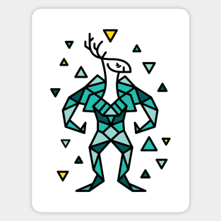 Deer Warrior Sticker